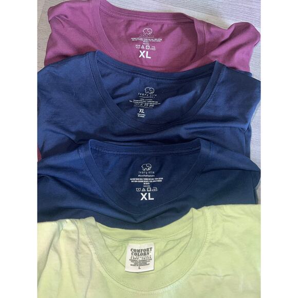 Bundle Lot 4 Womens Ivory Ella Graphic T-Shirts size xl / l save the elephants - Picture 3 of 3